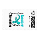 Cervical Cancer Screening Month Ribbon