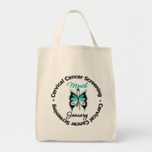 Cervical Cancer Screening Month Tote Bags