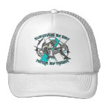 Cervical Cancer Survivor By Day Ninja By Night Trucker Hats