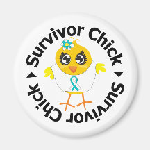 Cervical Cancer Survivor Chick Magnets
