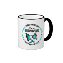 Cervical Cancer Survivor Hope Determination Faith Coffee Mug