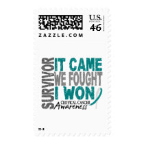Cervical Cancer Survivor It Came We Fought I Won Postage Stamps