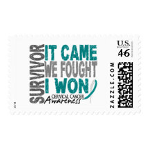 Cervical Cancer Survivor It Came We Fought I Won Postage Stamps