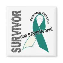 Cervical Cancer Survivor magnets