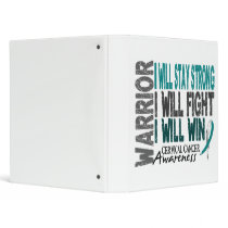 Cervical Cancer Warrior binders by awarenessgifts Cervical Cancer Warrior binders