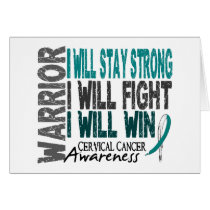 Cervical Cancer Warrior Greeting Cards
