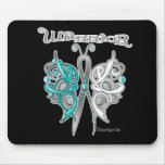 Cervical Cancer Warrior Celtic Butterfly Mousepads