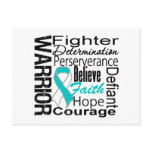 Cervical Cancer Warrior Collage Post Card