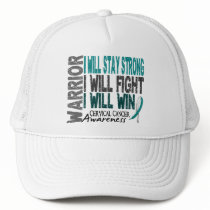 Cervical Cancer Warrior Trucker Hats