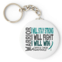 Cervical Cancer Warrior Key Chains