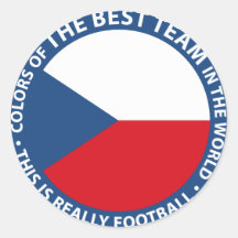 Československo shield round sticker