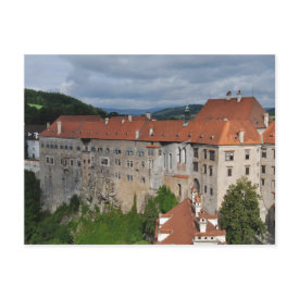 Cesky Krumlov castle postcard postcard