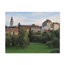 Cesky Krumlov castle postcard postcard