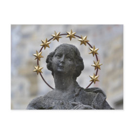 Cesky Krumlov Holy Virgin postcard postcard