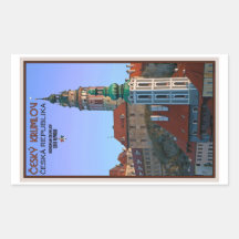 Cesky Krumlov - Two Towers Stickers