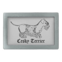 Cesky Terrier Belt Buckle