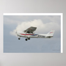 Cessna 172 en despegue poster