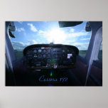 Cessna 172 Instrument Panel posters