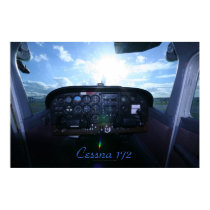 Cessna 172 Instrument Panel posters