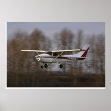 Cessna 172 Short Final Print
