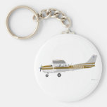Cessna 172 Skyhawk Brown Keychains