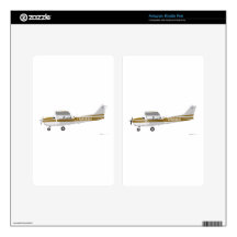Cessna 172 Skyhawk Brown Kindle Fire Decal