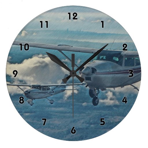 Cessna 182 - Seattle Wall Clocks