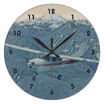 Cessna - Mt. Rainier Clock wall clocks