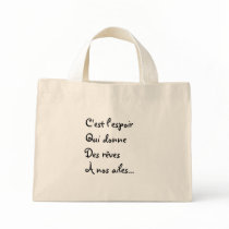 C'est l'espoirQui donneDes rêves À nos ailes... bags by soulpoetrysite C'est l'espoirQui donneDes rêves À nos ailes... bags