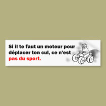 C'est pas du sport bumper stickers