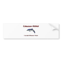 Cetacean Addict bumper stickers by AnimalShirts Cetacean Addict bumper stickers