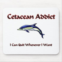 Cetacean Addict mousepads by AnimalShirts Cetacean Addict mousepads