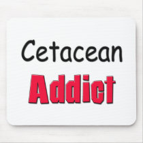 Cetacean Addict mousepads by AnimalShirts Cetacean Addict mousepads