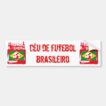 céu de futebol brasileiro bumper stickers