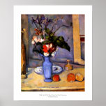 Cezanne painting Still Life With Blue Vase art Poster