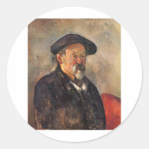 Cezanne - Self portrait with Barett Stickers
