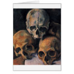Cezanne Skull Pyramid Greeting Card