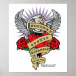 CF Dagger Tattoo Posters