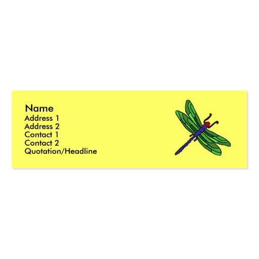 CF- Dragonfly Business Cards...