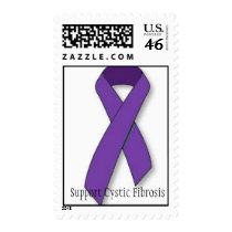 CF ribbon, Support Cystic Fibrosis Stamps