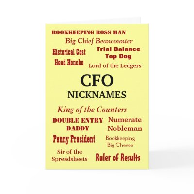 CFO NICKNAMES - Rude Birthday CFO NICKNAMES - Rude Birthday