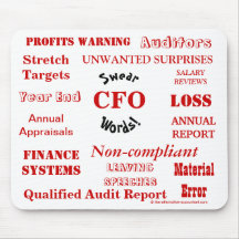 CFO Swear Words - Rude CFO Mousepad