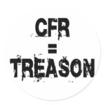CFR = Treason Sticker