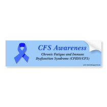 CFS Awareness bumper sticker bumper stickers by slamdunksapparel CFS Awareness bumper sticker bumper stickers