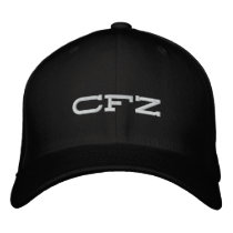 CFZ plain black hat embroidered hats