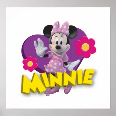 CG Minnie Waving posters