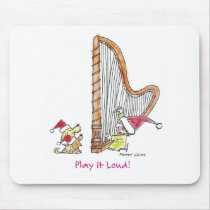 CH-004 Christmas Harp Mouse Mats