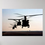 CH-47 Chinooks Poster