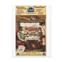 CH&D Pullman dining car 1894 Post Cards