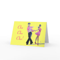 Cha Cha Cha Ballroom Dancing Greeting Cards